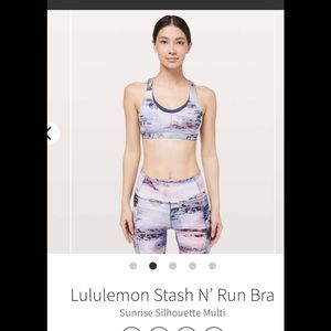 Lululemon Stash N’Run Bra
Sunrise Silhouette Multi
